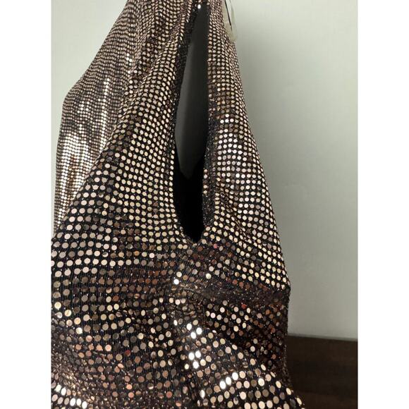 ASOPH Gold Sequin Dramatic Top with Long Sleeves Size 3X - Picture 10 of 13